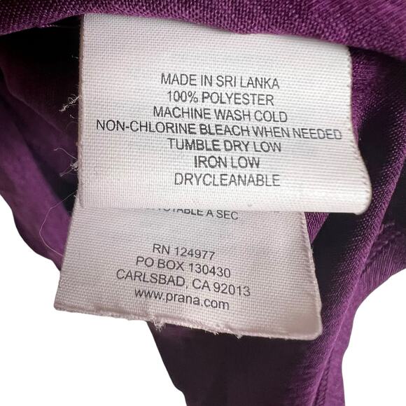 Prana Purple Sleeveless Scoop Neck Racerback High Low Tank Top Size S - Picture 6 of 7